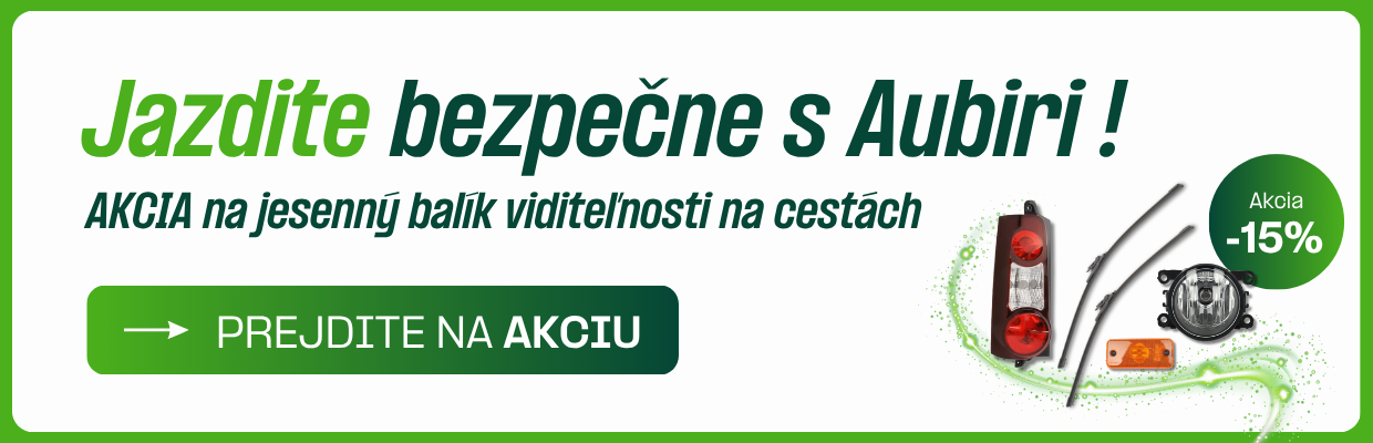 15 % ZĽAVA na stierače, svetlá a hmlovky!